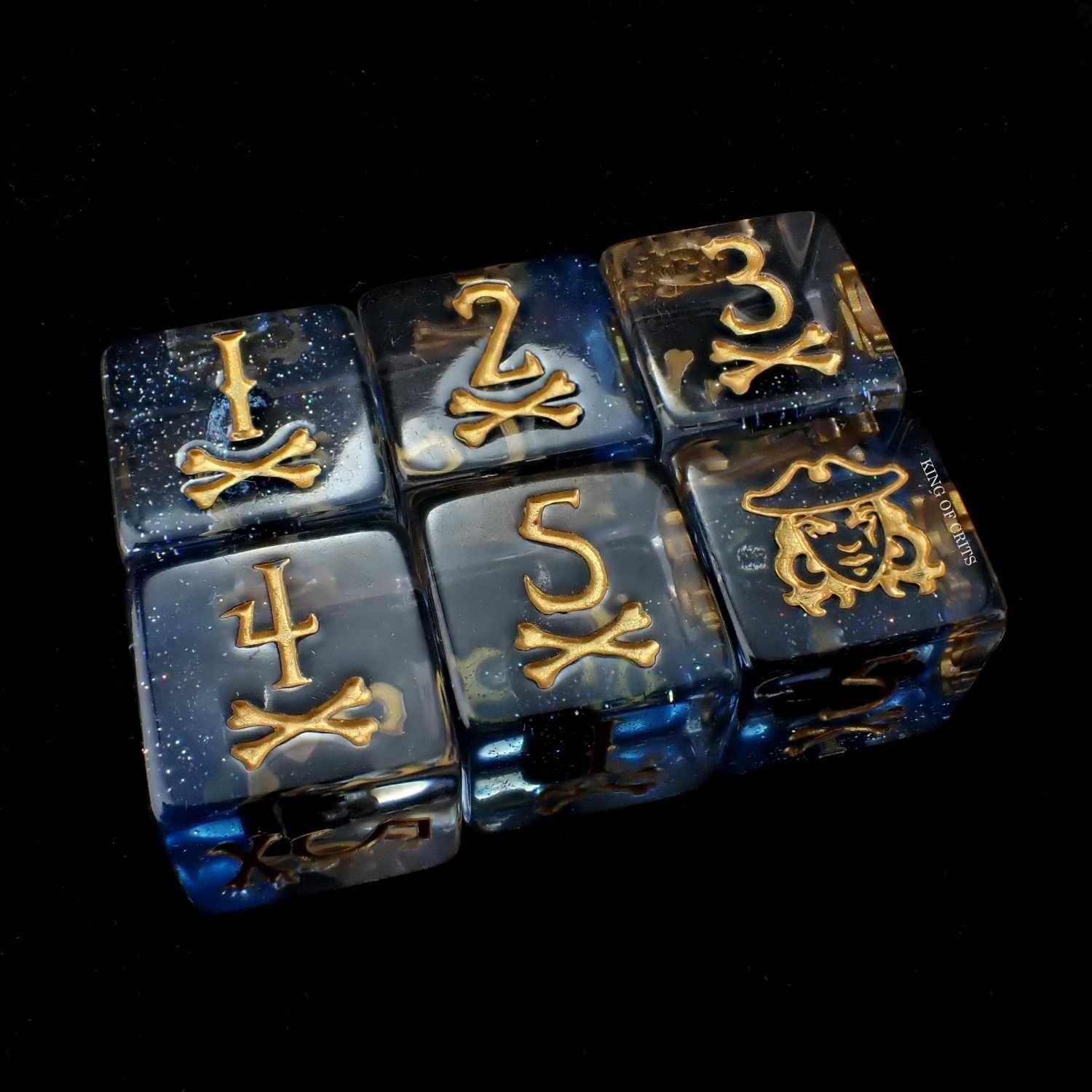 Pirates Plunder 11 Dice Set | Swashbuckler Polyhedral Dice Set | Buccaneer, B…