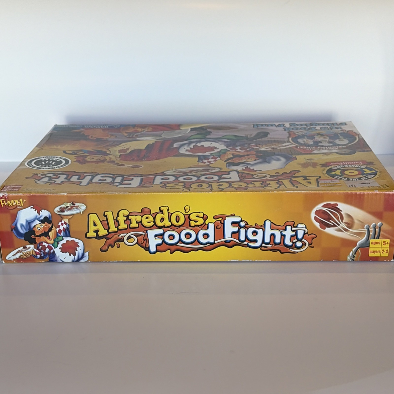Alfredo’s Food Fight Game Fundex 2005 Vintage Board Game Electronic Incomplete