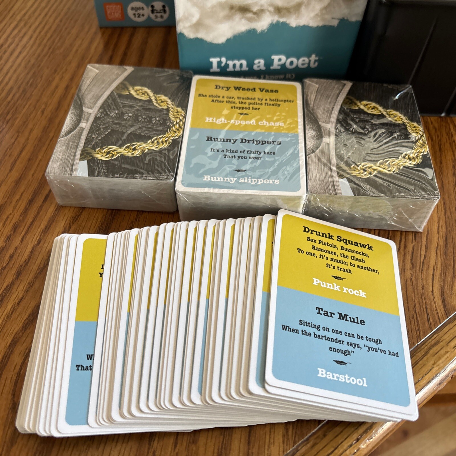 “I’m a Poet (and yes, I know it)” Family Game ~ Riddles of Rhyme ~ 3-8 Players