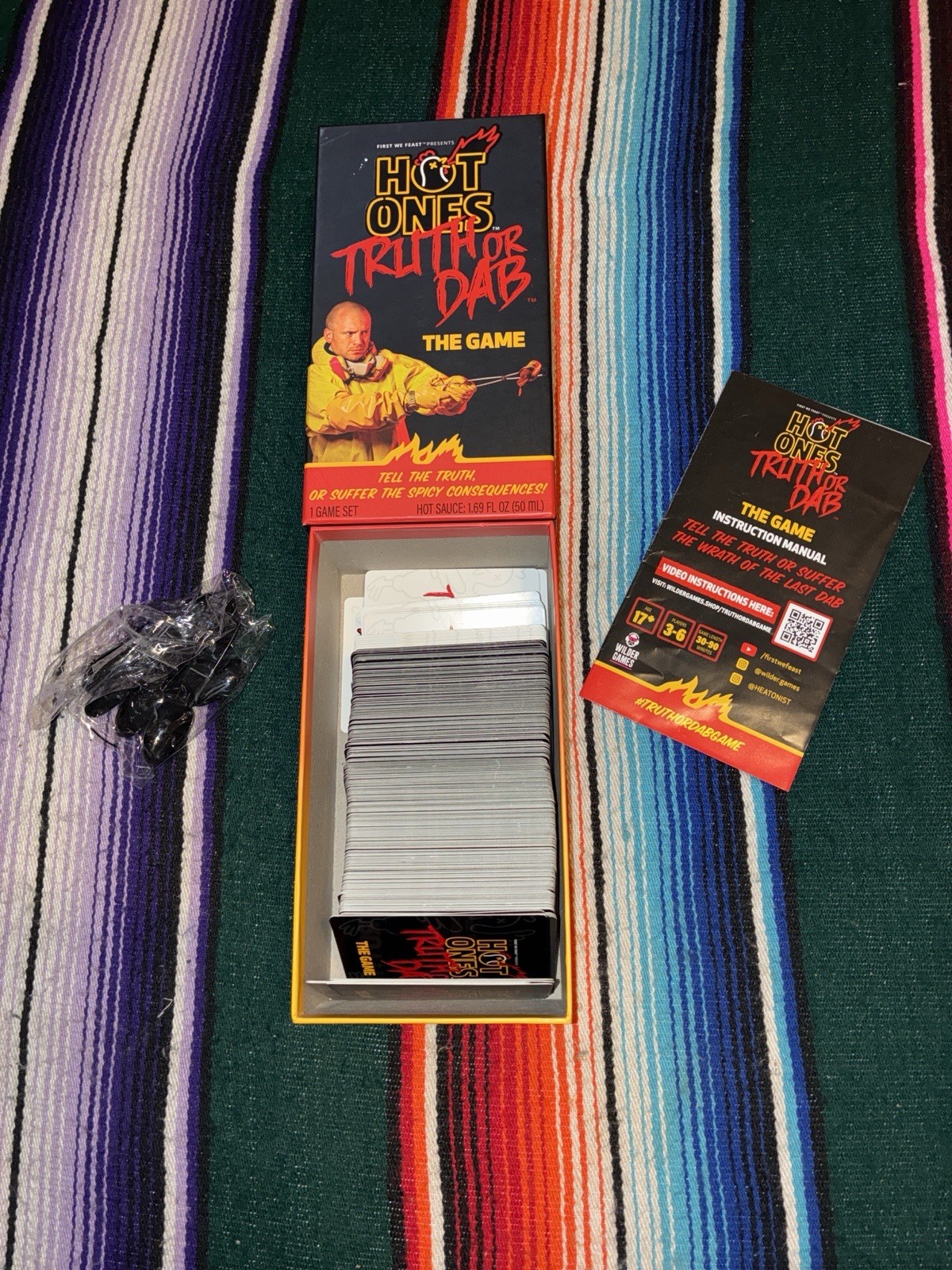 Hot Ones Truth or Dab Game First We Feast Cards Spoon Set No Sauce