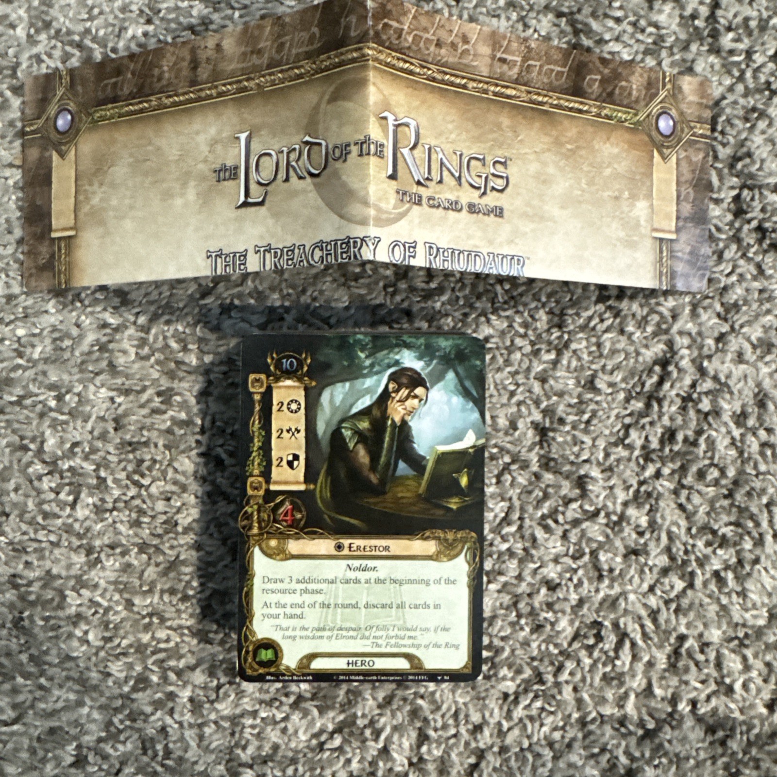 Lord of the Rings LCG: Angmar Awakened Cycle 6x Adventure Packs (1 card missing)