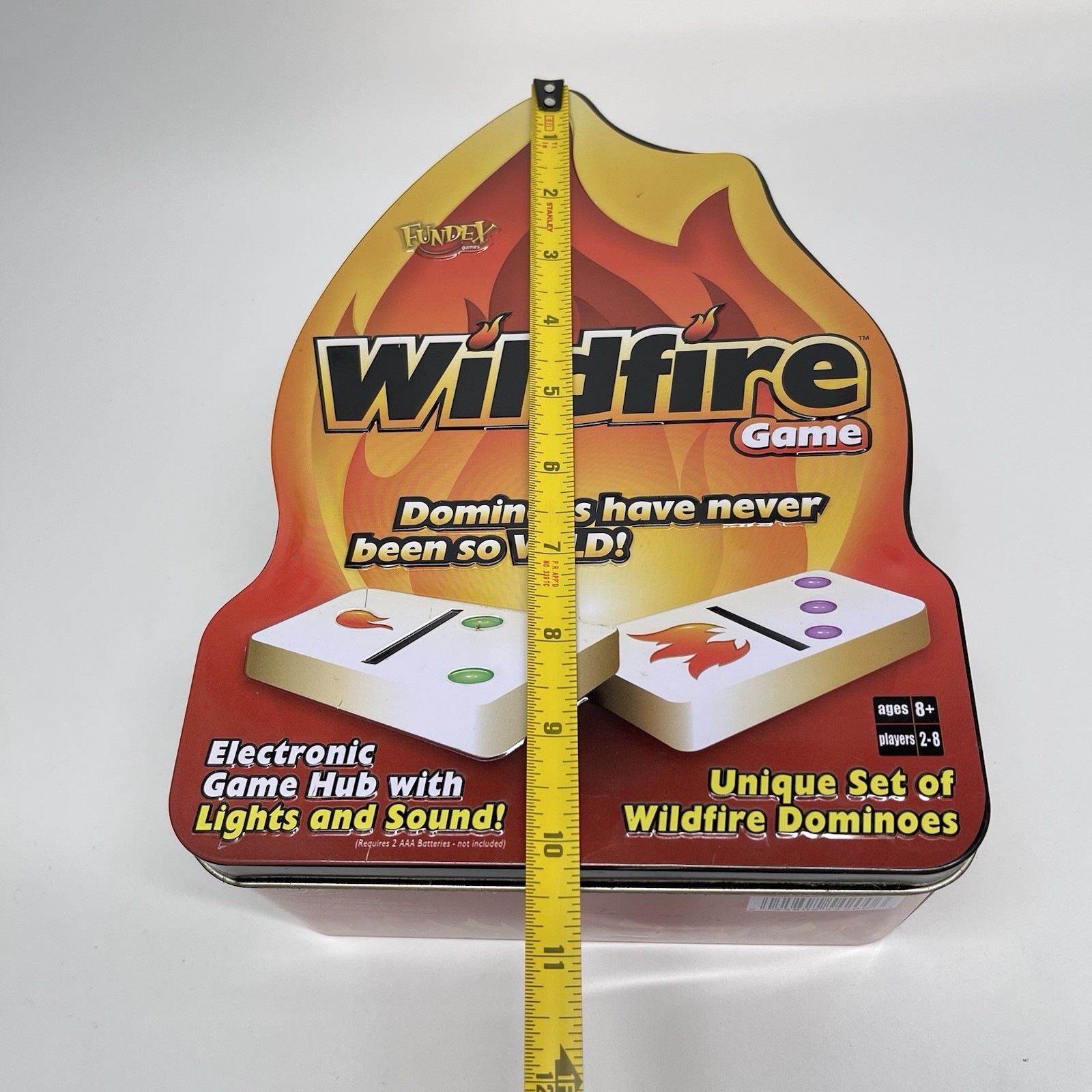 Fundex Wildfire Dominoes Electronic Game Hub Lights & Sounds Ages 8+ Works