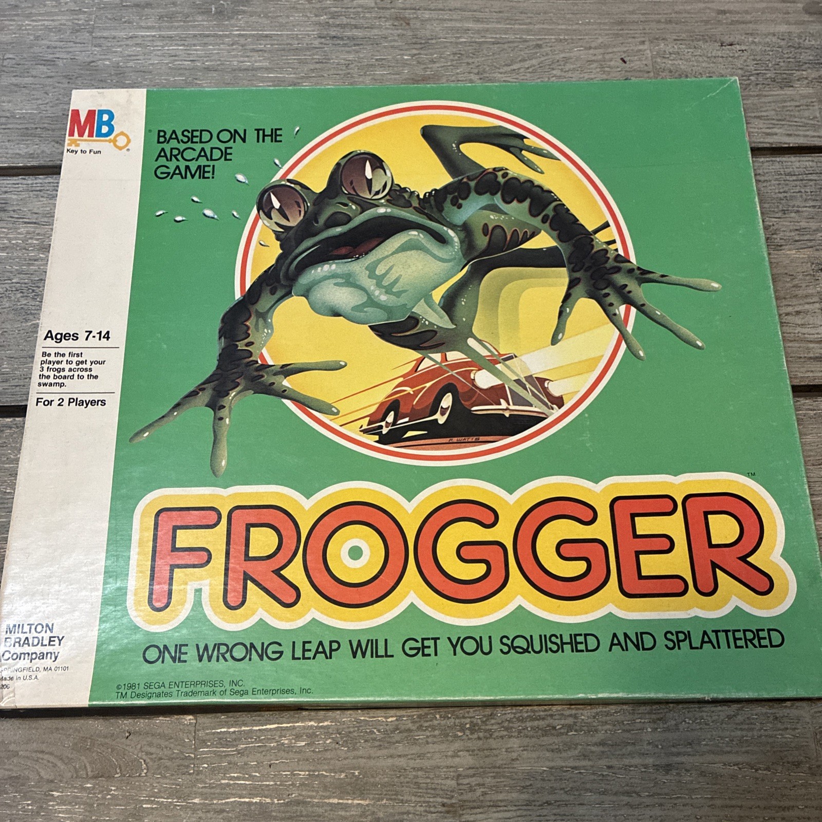 VINTAGE Frogger 1981 Milton Bradley Game Based On The Arcade Game – COMPLETE