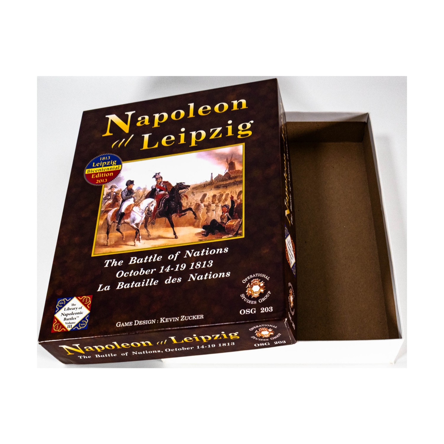 OSG Wargame Napoleon at Leipzig (5th Ed, Bicentennial Ed) – Box Only! VG+