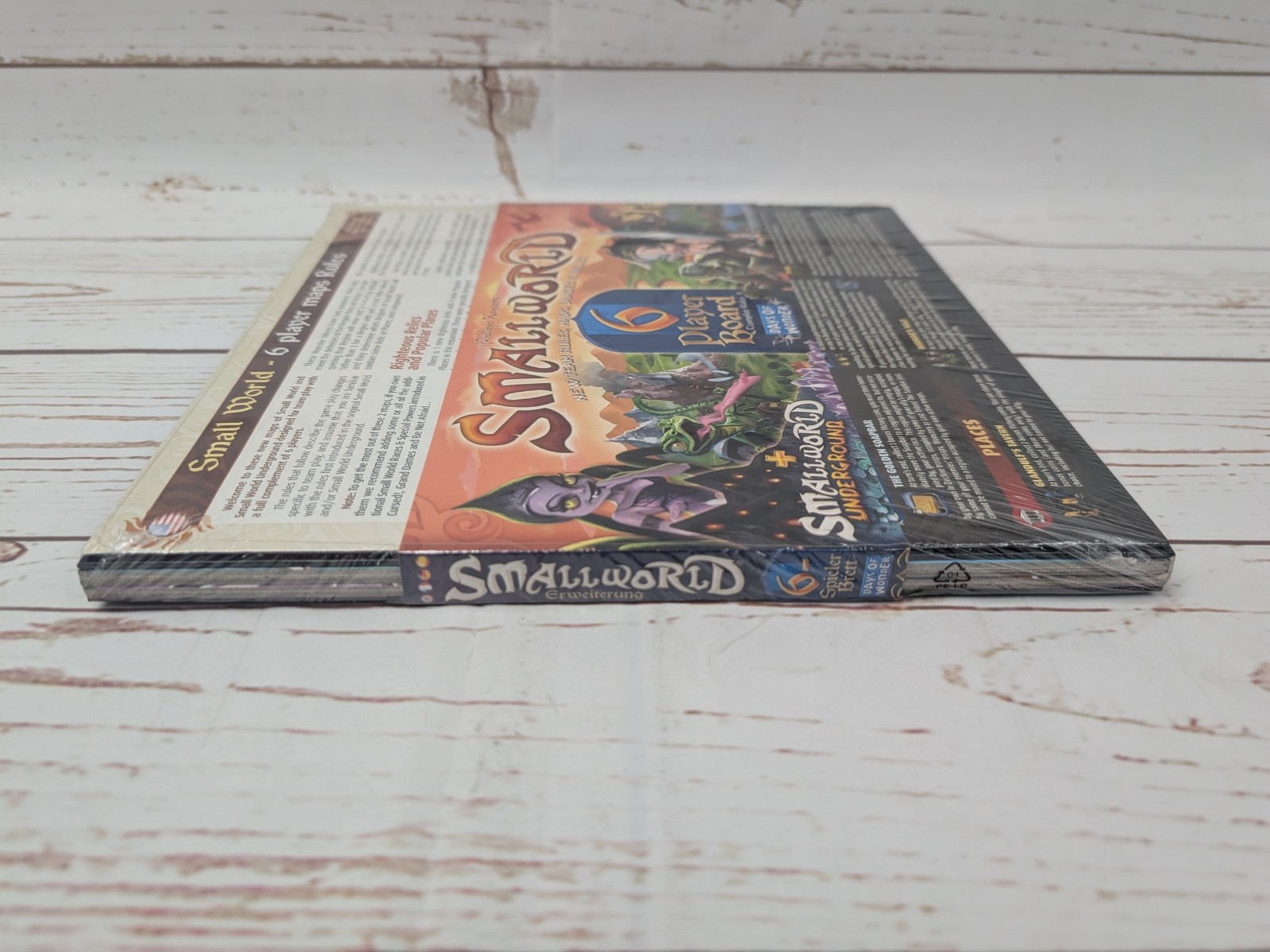 Small World 6 Player Map Box NIS Rare OOP Days of Wonder Board Game Expansion