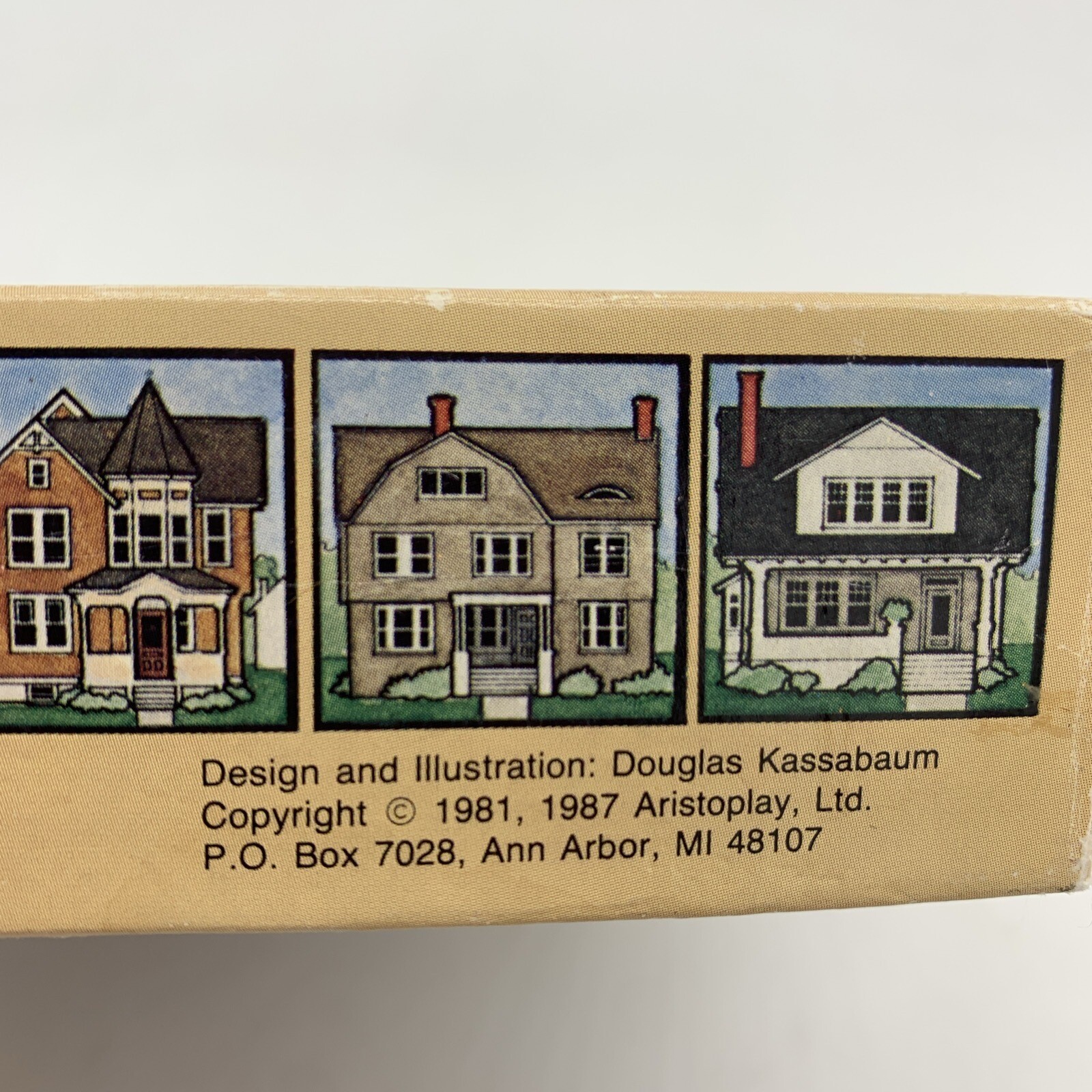 Aristoplay Good Old Houses Puzzle Game Historic American Architecture Styles VTG