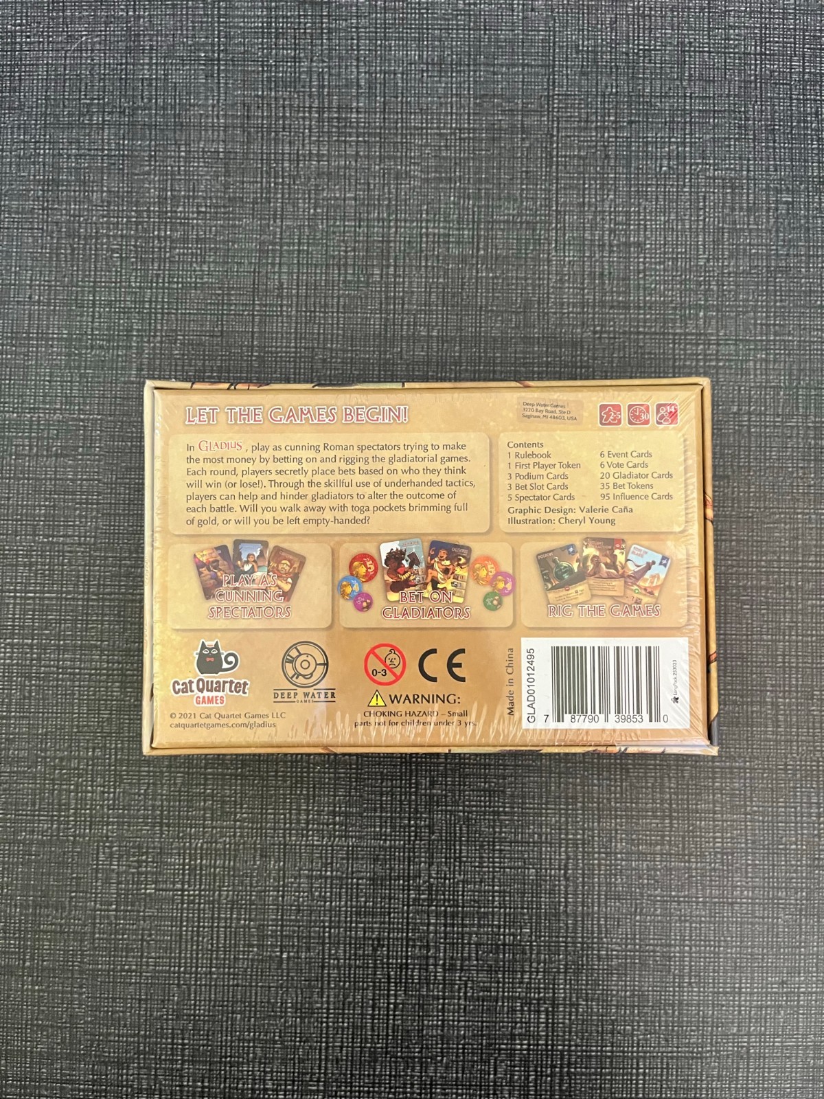 Gladius: Roman Gladiator Betting and Bluffing Card Game for 2-5 Players