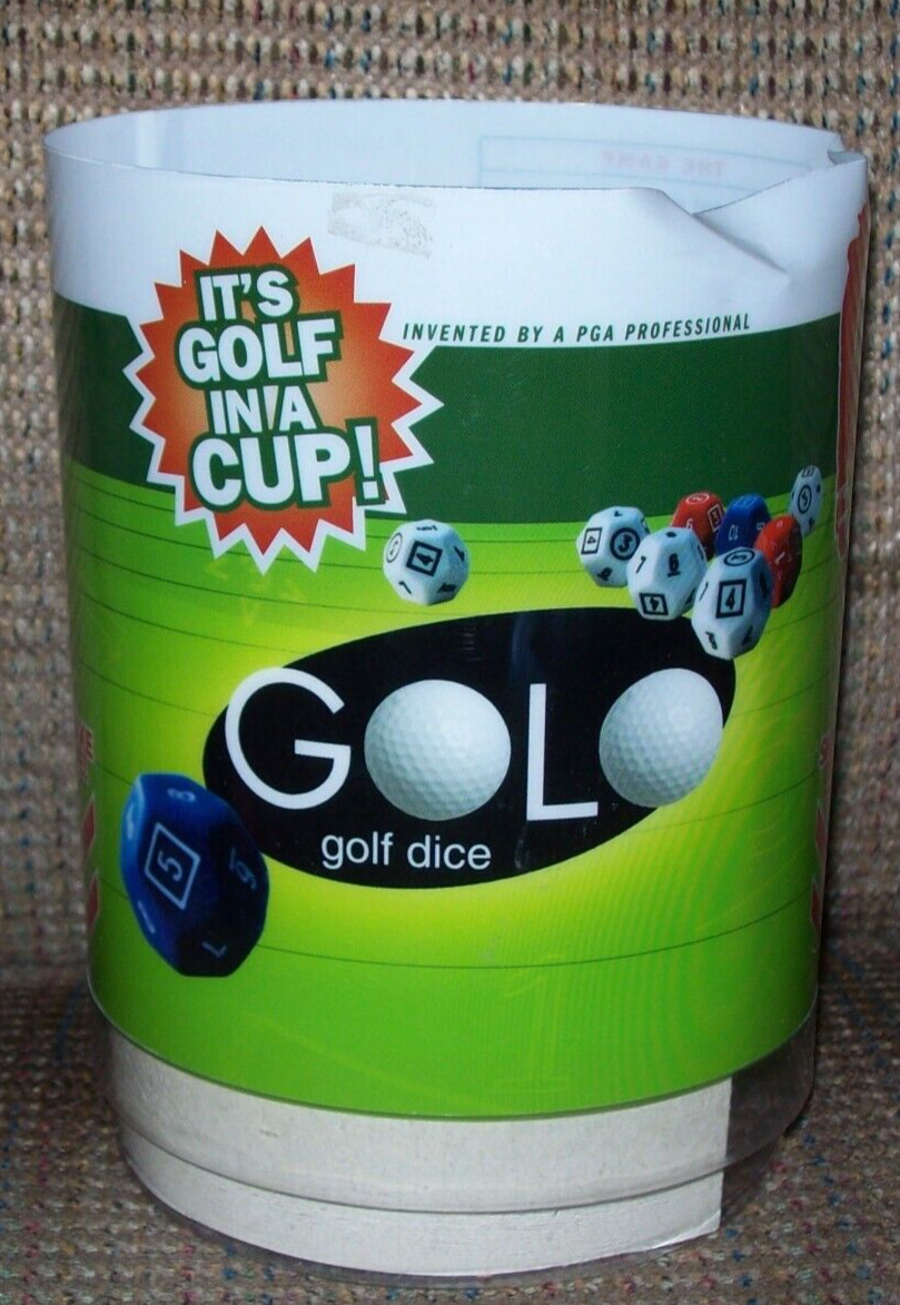 GOLO GOLF DICE GAME 1 OR MORE PLAYERS AGE 8 & UP 2001