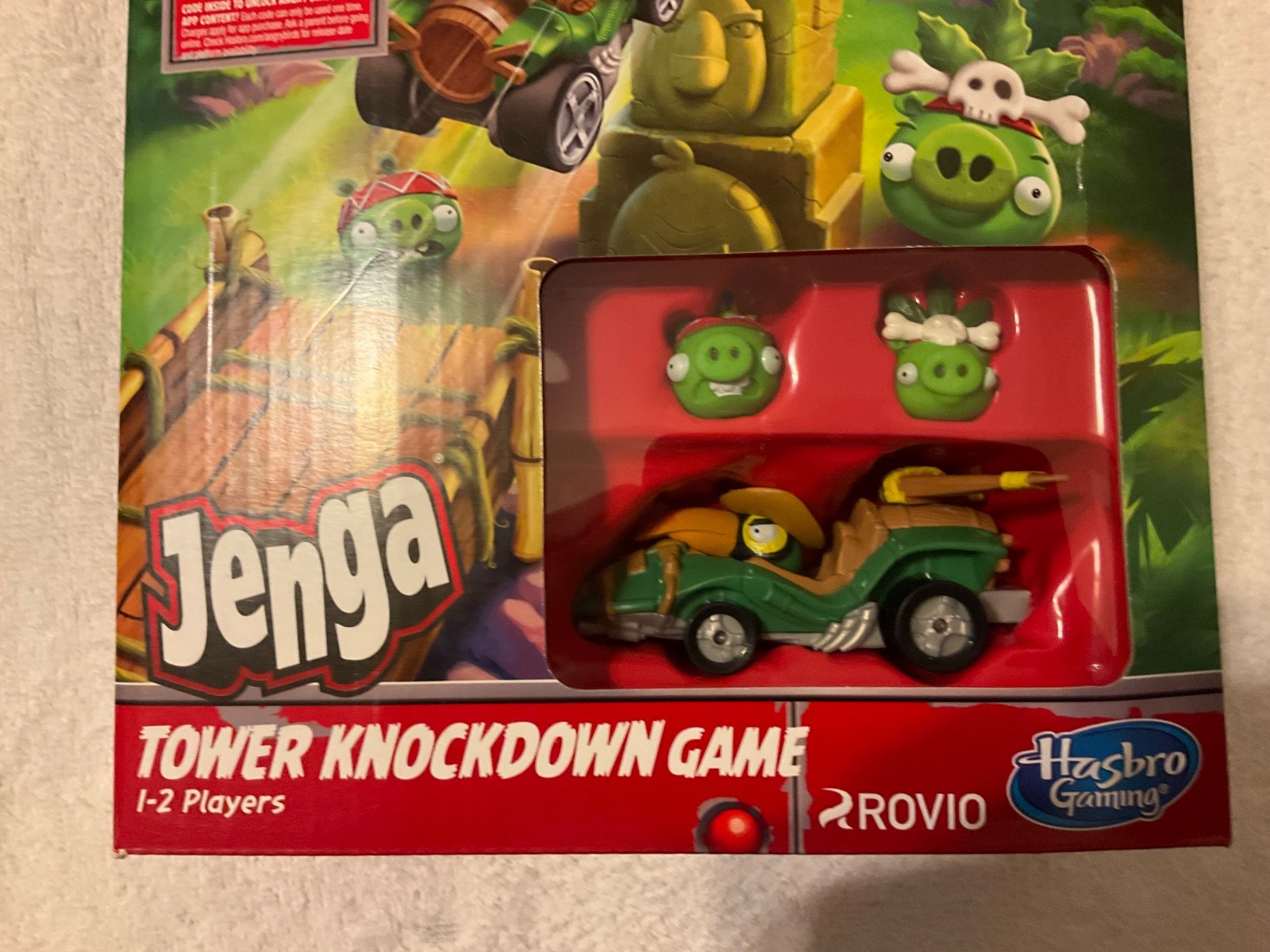 Angry Birds GO! Jenga Tower Knockdown Game Hasbro Gaming