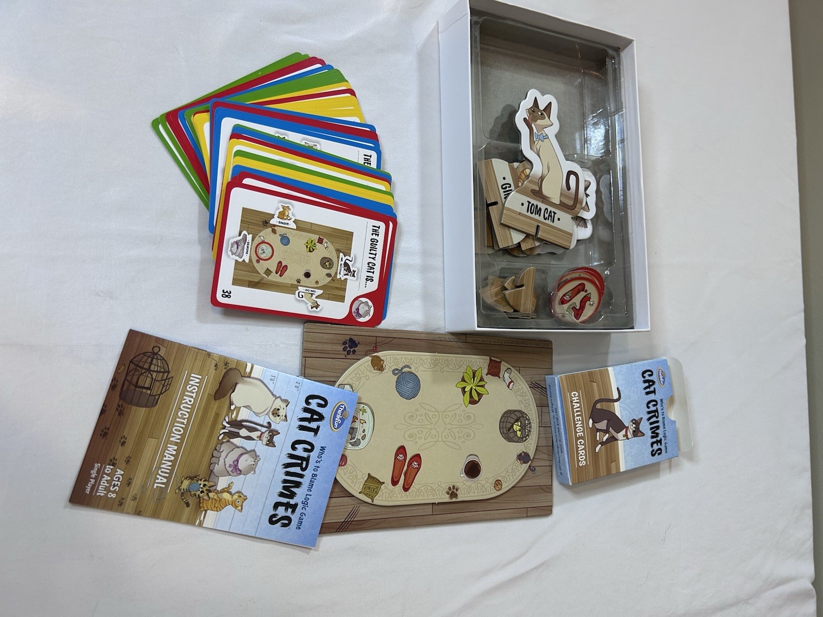 Cat Crimes Who’s to Blame Logic Game Thinkfun Problem Solving Challenges Mystery