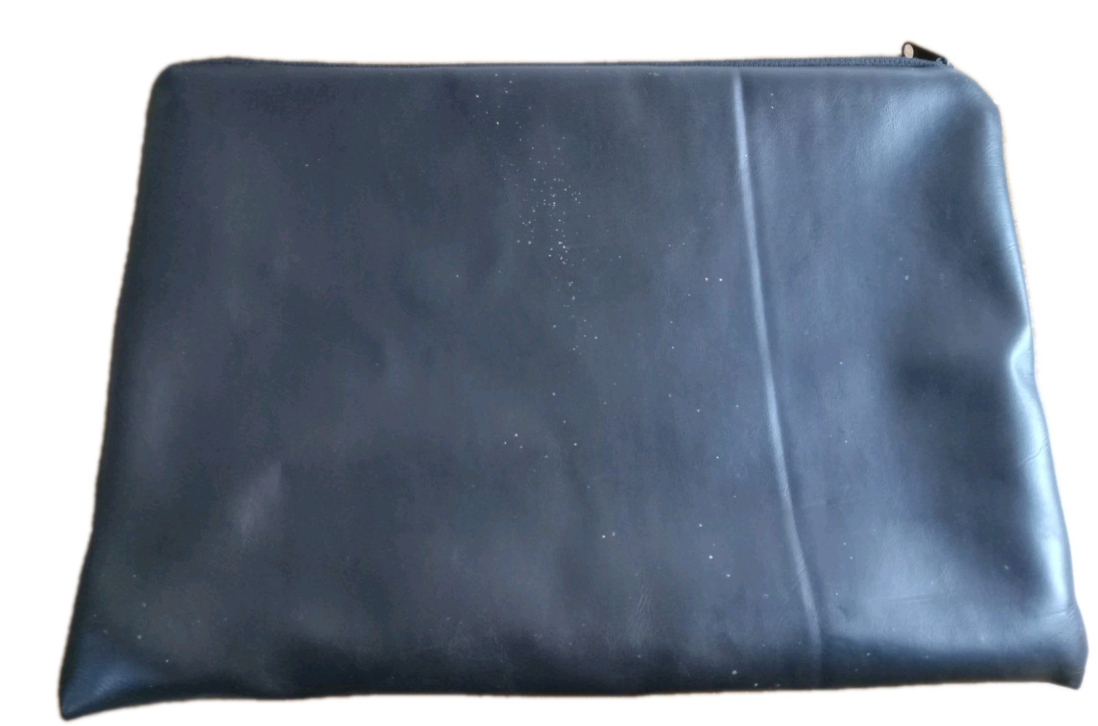 BINGO KING Black Vinyl Zipper Pouch Bag 16″ X 11″