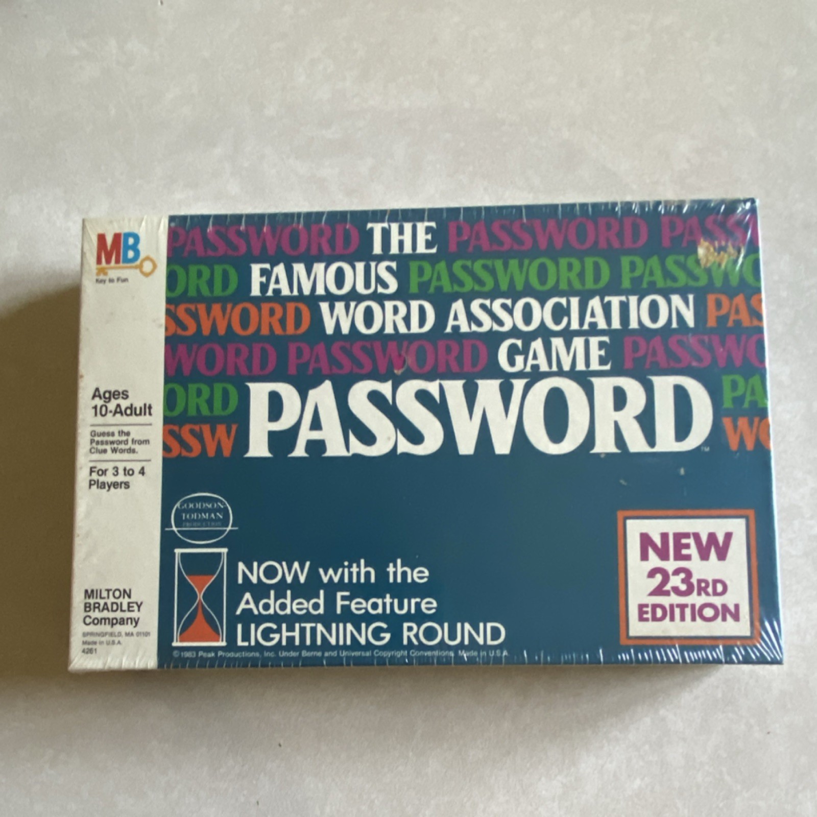 Milton Bradley Password 23rd Edition Word Association Game Lightning Round 10+
