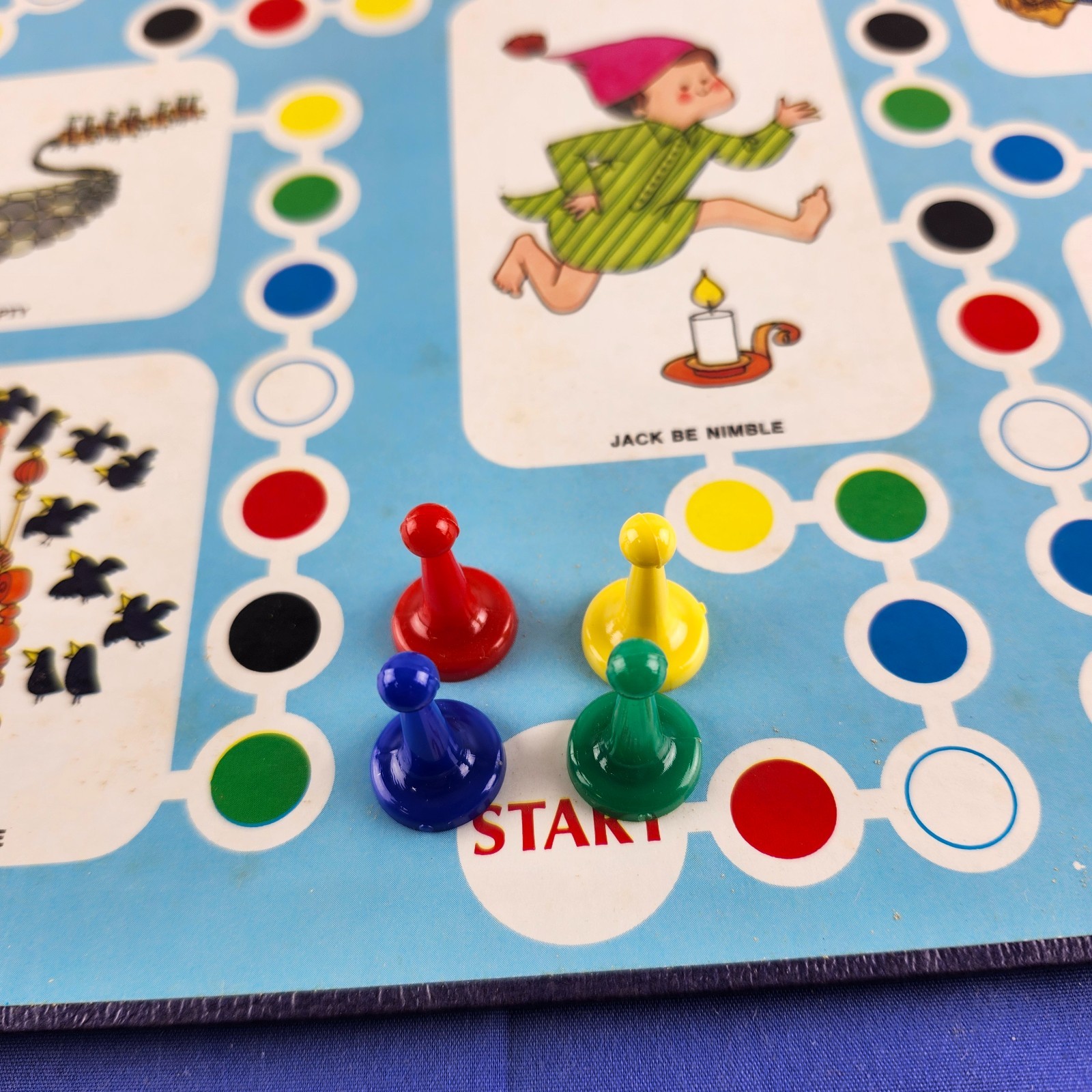 Vintage The Mother Goose Game (1971) by Cadaco *Complete*