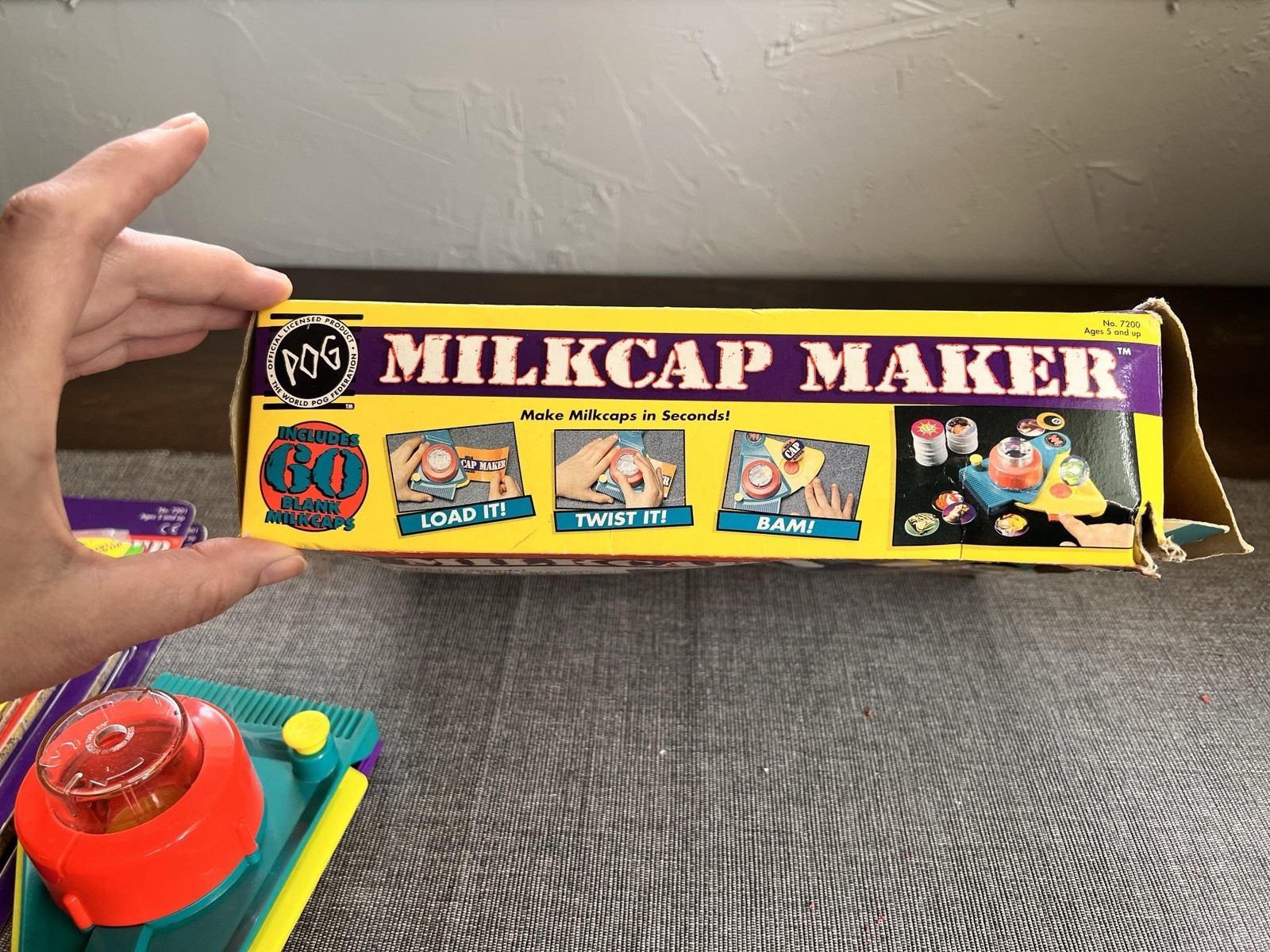 2 Vintage Official Pog Milkcap Makers 1995 Retro Toy Machines Refill Packs