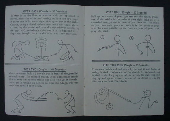 1954 How to Play Beat the Clock Game Manual Goodson Todman Lowell Toy Corp
