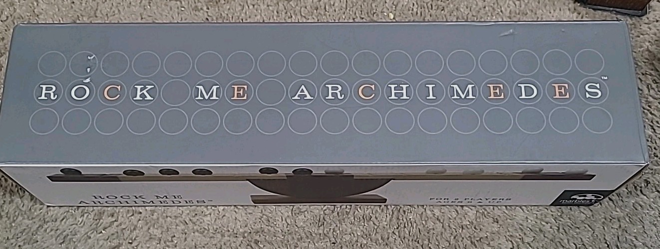 ROCK ME ARCHIMEDES Strategic Wooden Board Game By Marbles: Brain Workshop New