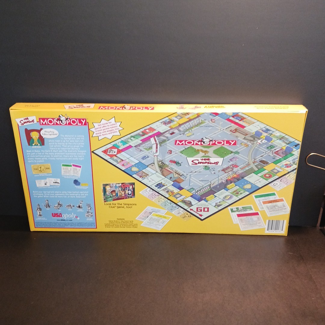 VINTAGE Monopoly THE SIMPSONS BOARD GAME w/ Collectible Tokens 2001 SEALED 🎲