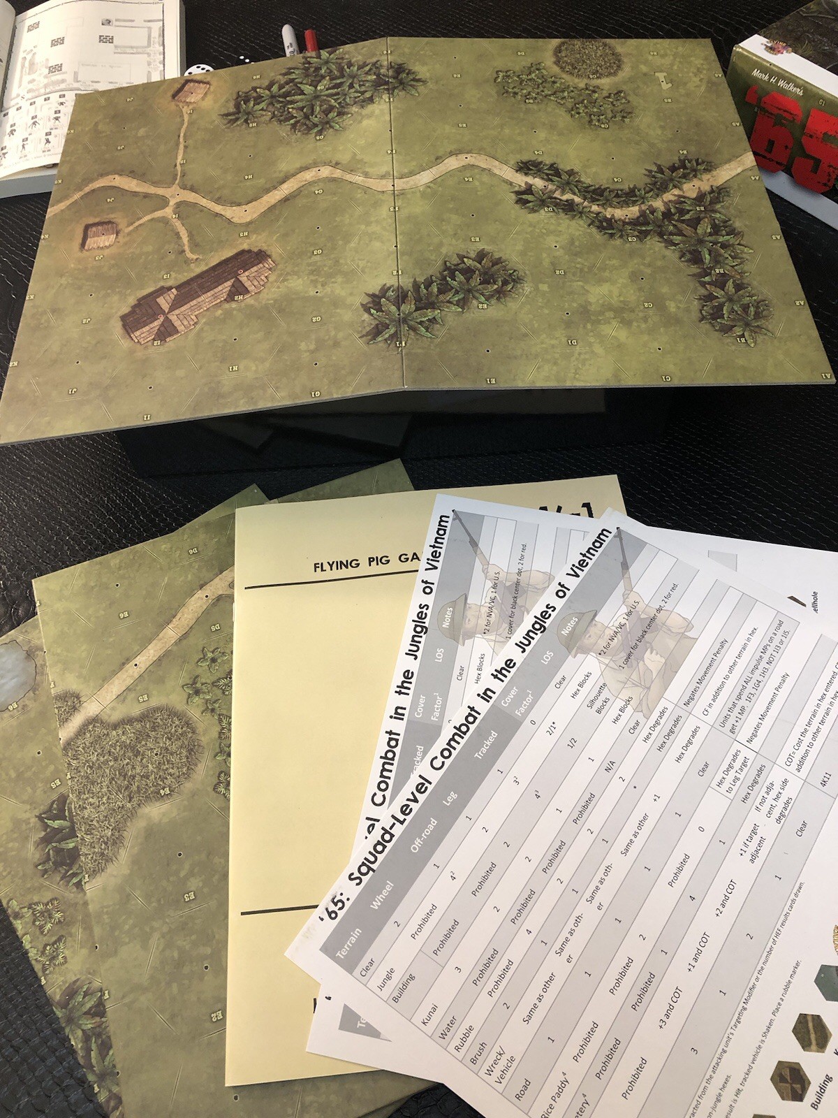 Flying Pig ‘65 Vietnam Squad-Level Board Game: Mini/Complete, Unplayed