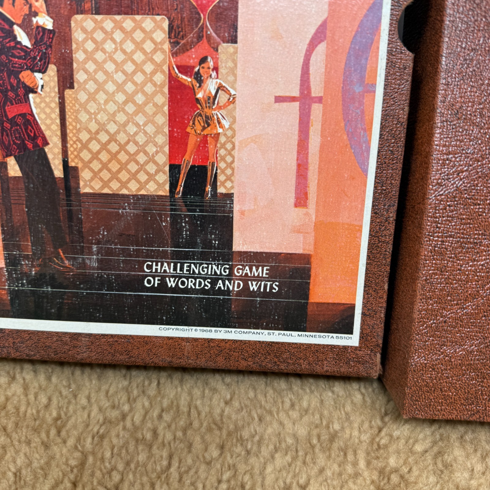 VTG 1968 FOIL Board Game Of Words & Wits – 3M Bookshelf Games Complete EUC