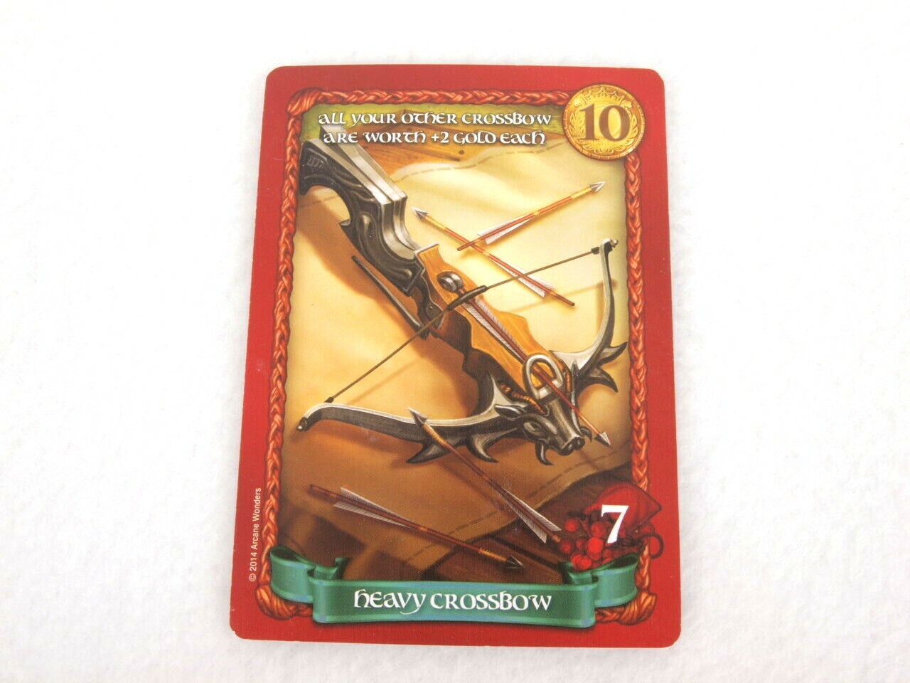 Sheriff of Nottingham Arcane Wonders Game Gen Con Promo Card HEAVY CROSSBOW