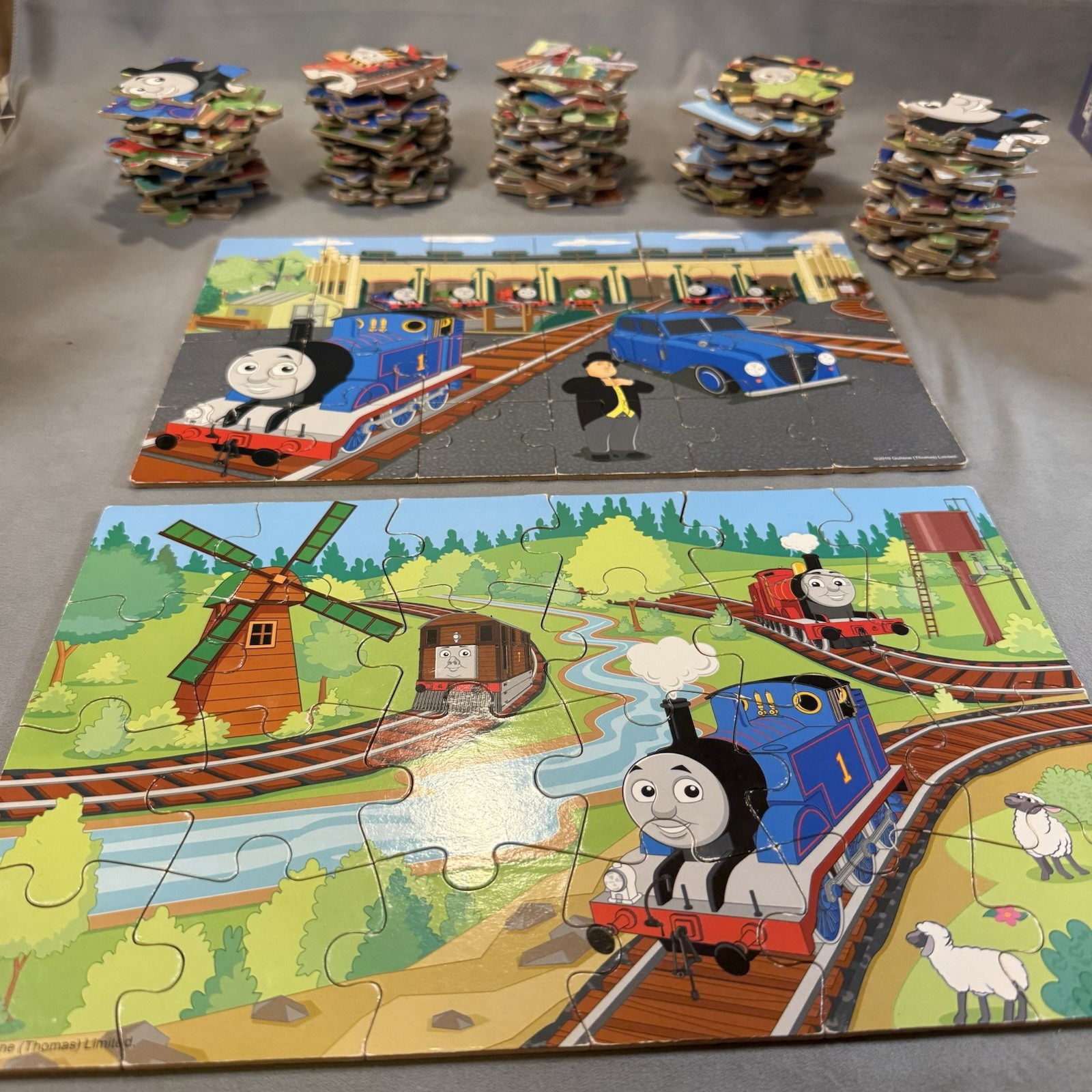Vintage 2010 Gullane Thomas Limited Tank Engine Large Kids Puzzles Lot of 7