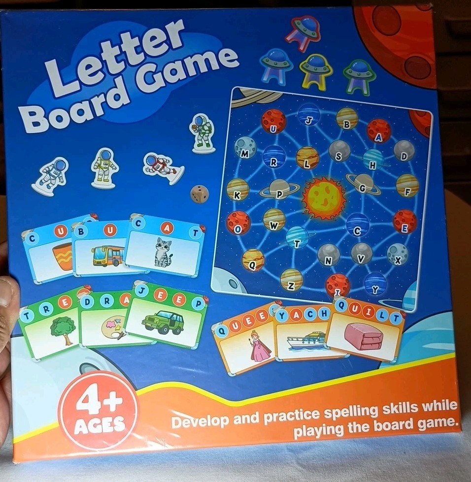 Educational Letter Board Game for Kids – Reading, Spelling – NIP