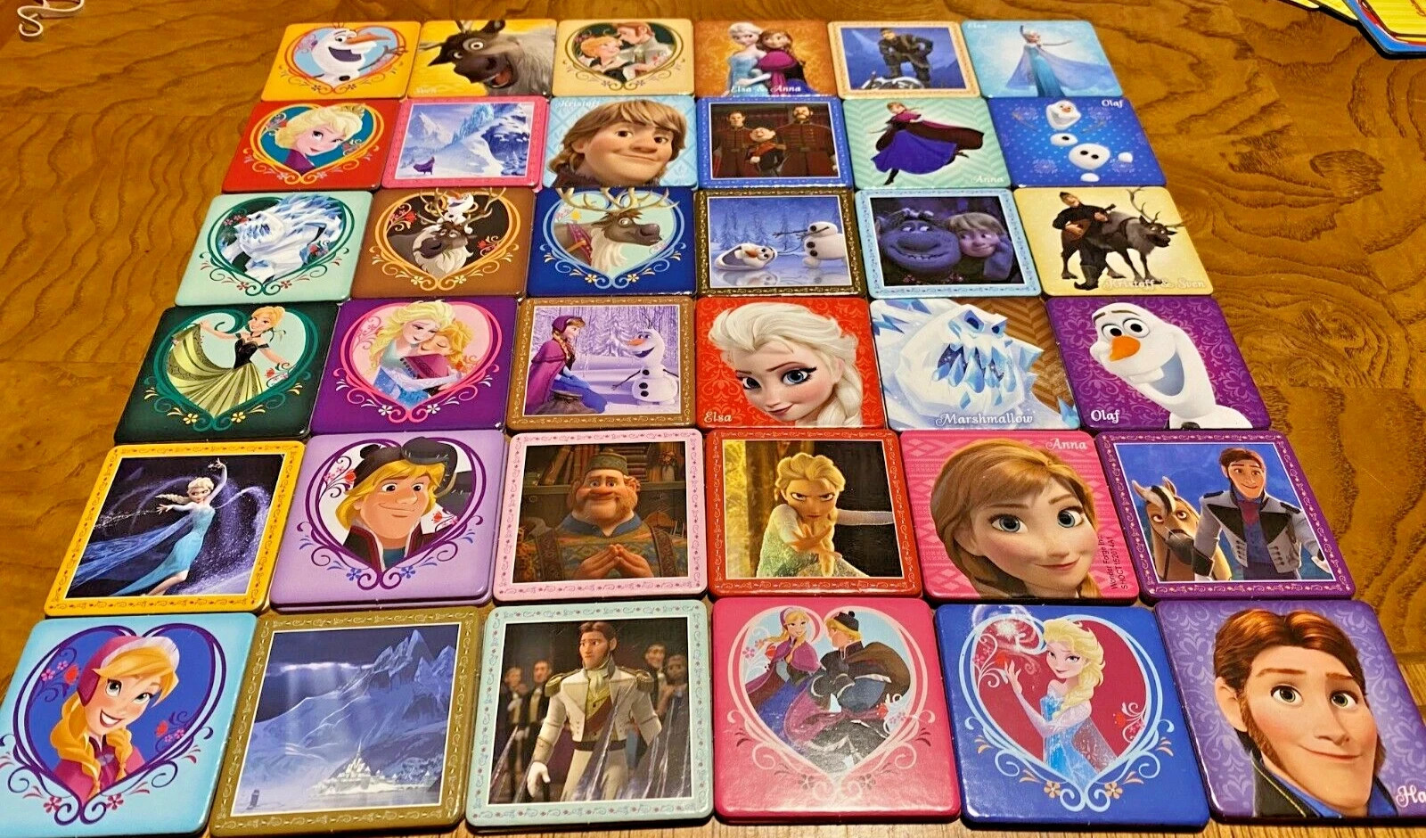 LN Disney FROZEN Anna Elsa Olaf Complete Memory Card Game Matching (NO BOX)