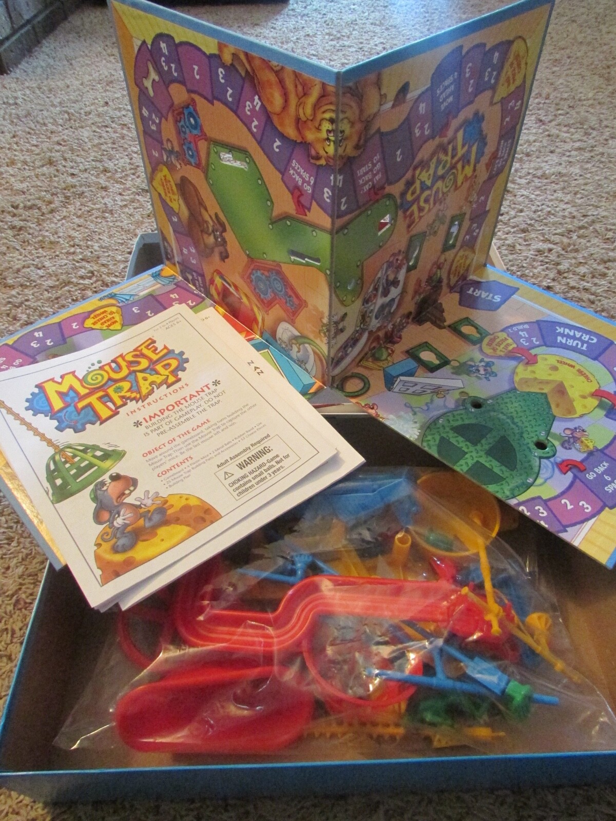 1999 Mouse Trap Game by Milton Bradley Complete VGC No box