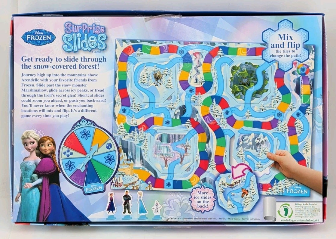 Disney Frozen Surprise Slides Game 2014 Wonder Forge Complete
