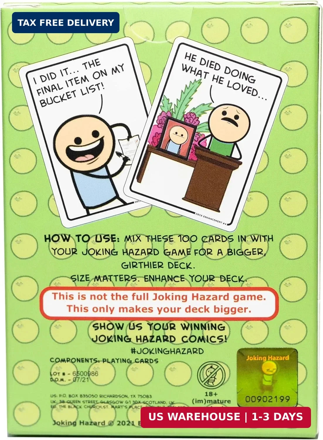 Joking Hazard Deck Enhancement #4 – Expansion Pack for Fun Party Games by Cyanid