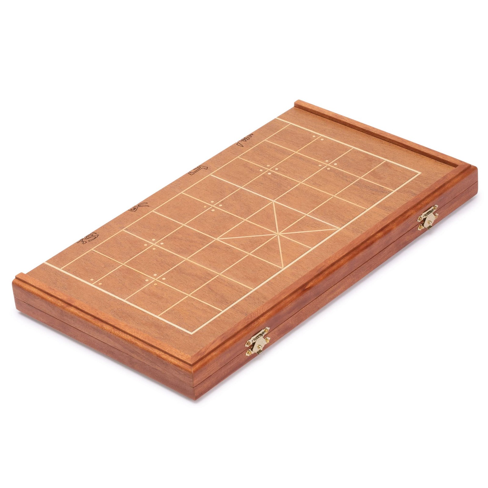 Yellow Mountain Imports Chinese Chess (Xiangqi) Set with Folding Rosewood Veneer