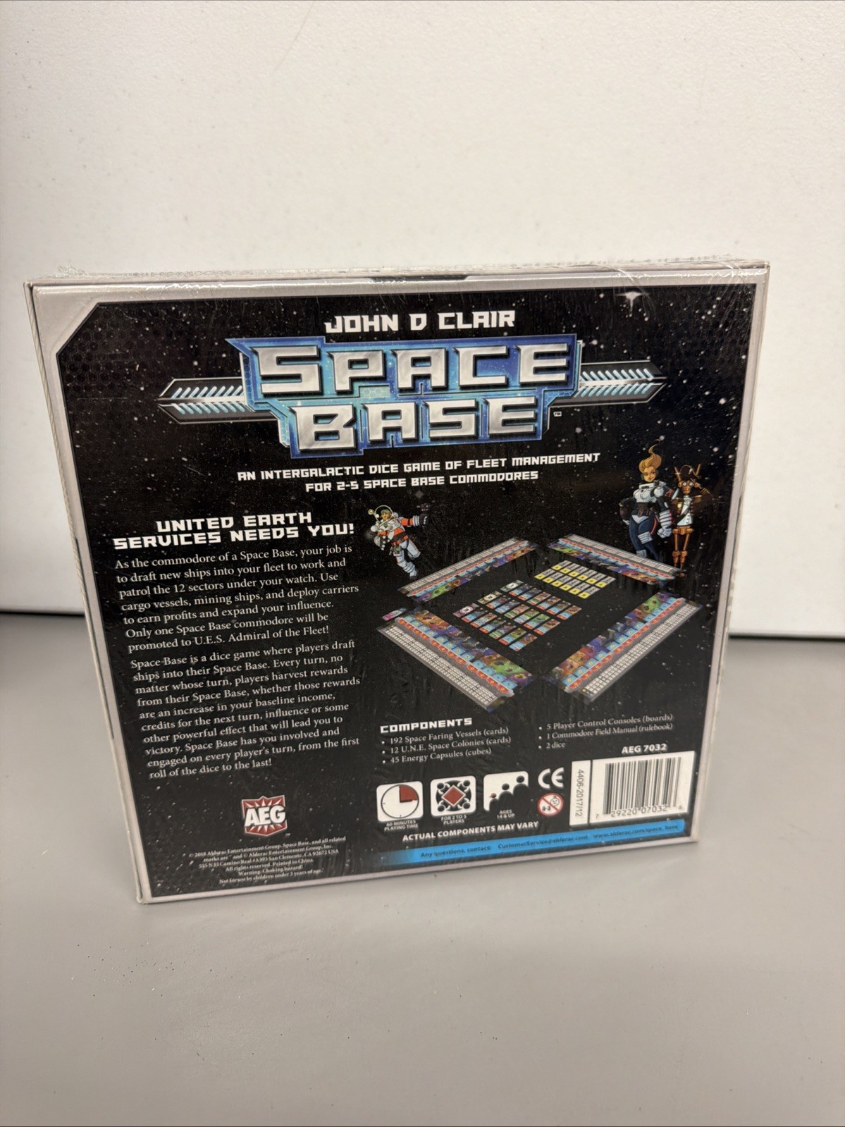 AEG Games Space Base Strategy Intergalactic Dice/Board Game New Sealed