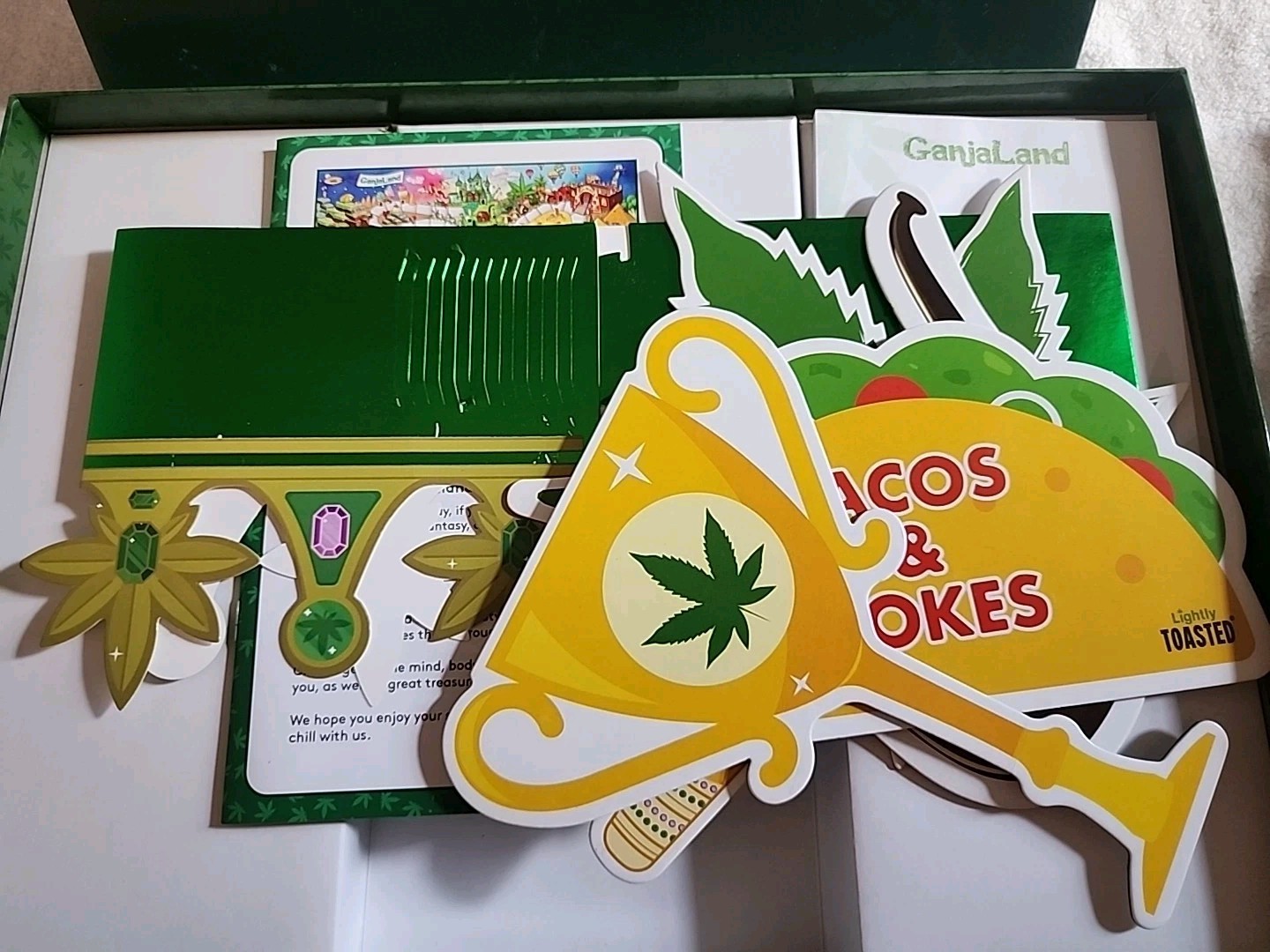 GanjaLand an Epic Weed Adventure Board Game Used Complete