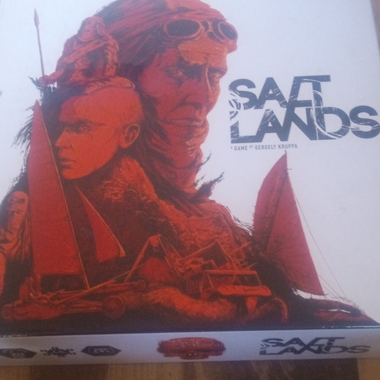 Sit Down! Salt Lands Adventure Board Game, Hex Board, 1+ Players, Ages 14+