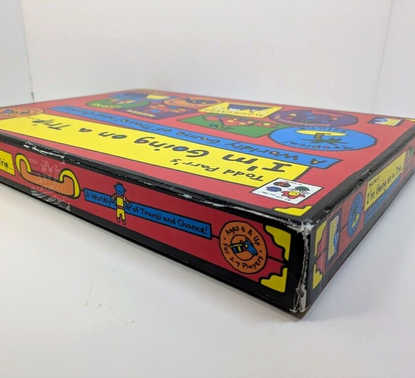 Todd Parr I’m Going on a Trip Board Game Worldly Travel 2000 Complete RARE