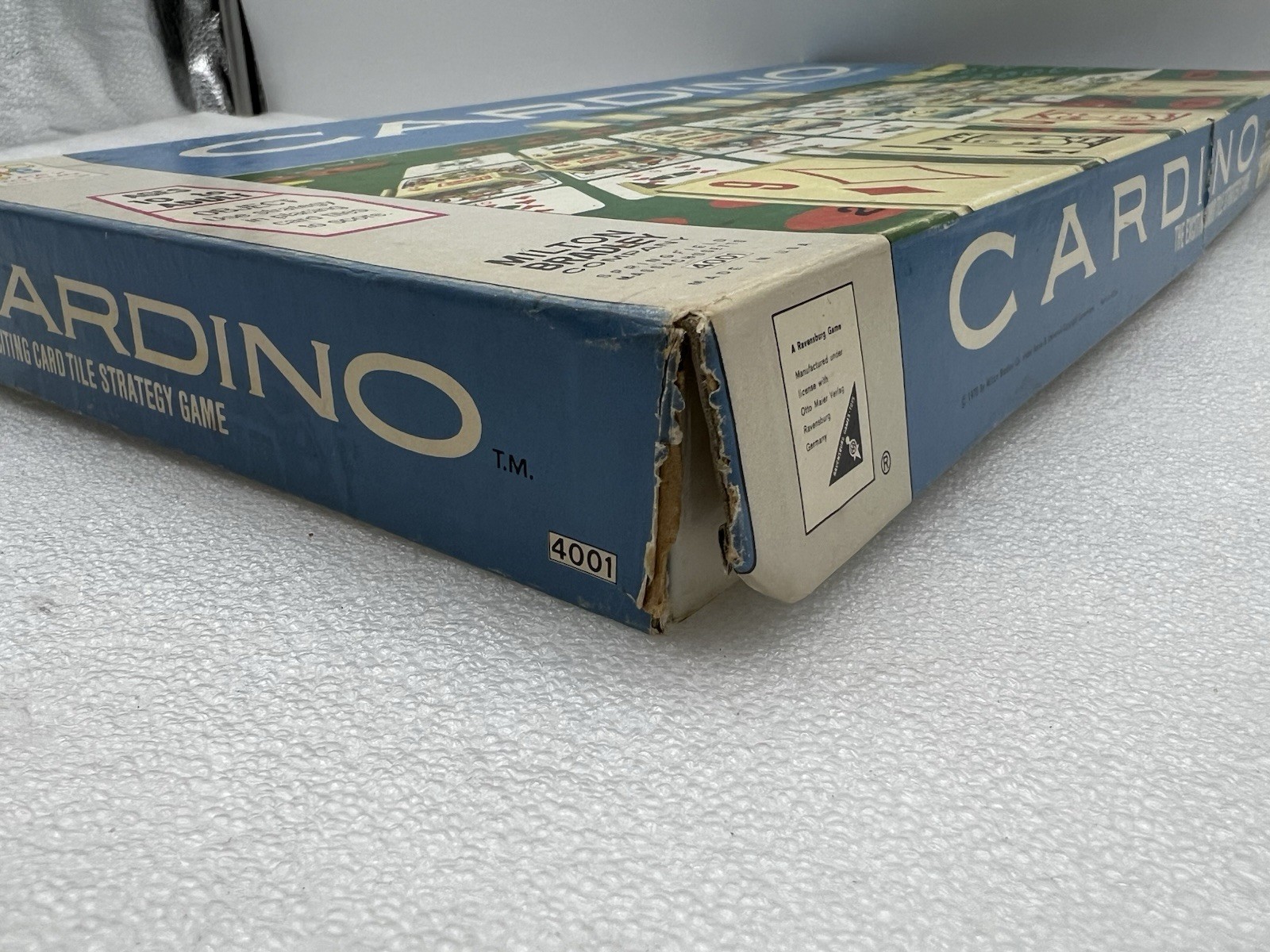 Vintage 1970 Milton Bradley CARDINO Exciting Card Tile Strategy Game! COMPLETE!