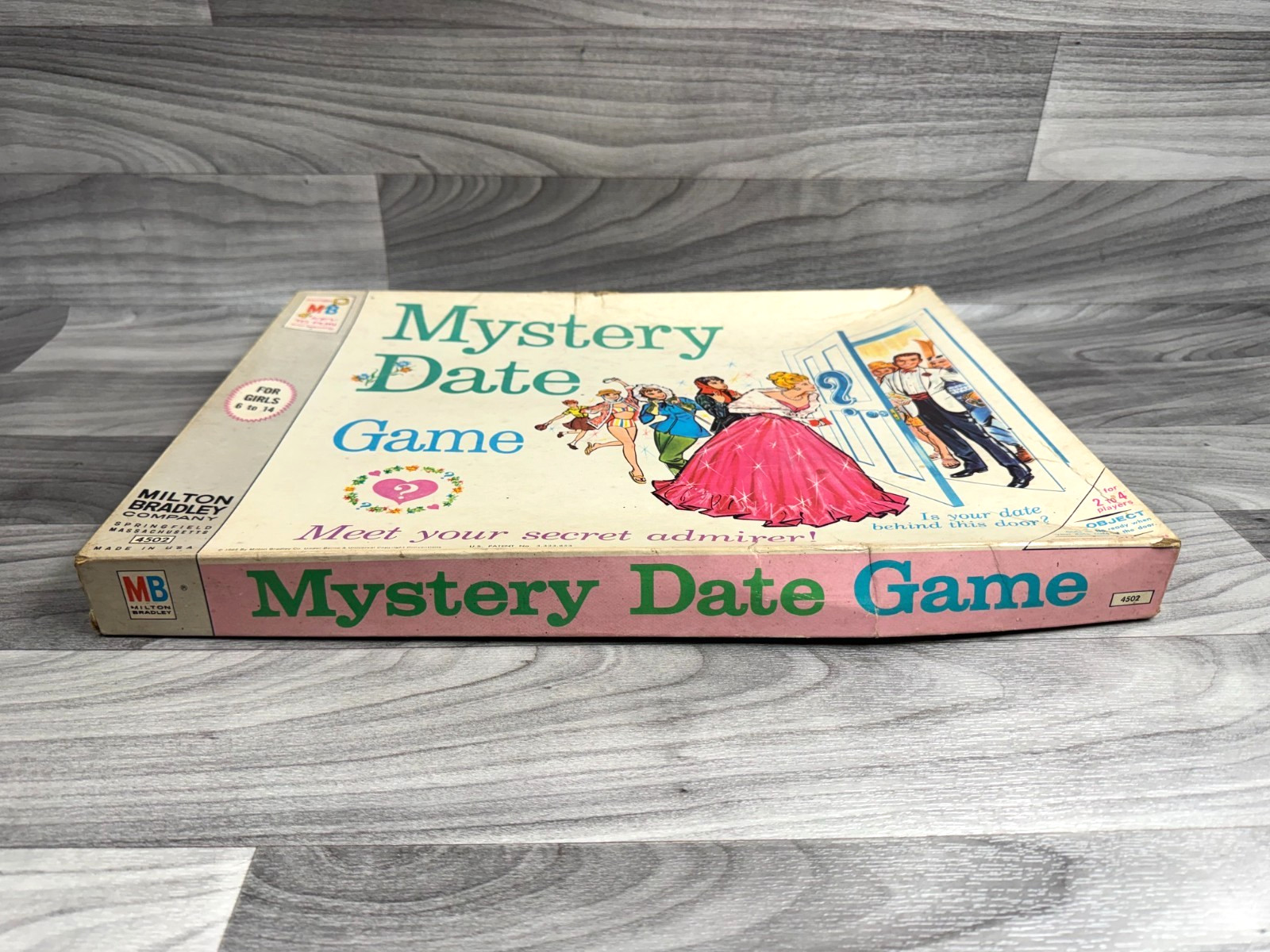 VINTAGE 1965 MILTON BRADLEY MYSTERY DATE GAME BOARD GAME MPN 4502 COMPLETE