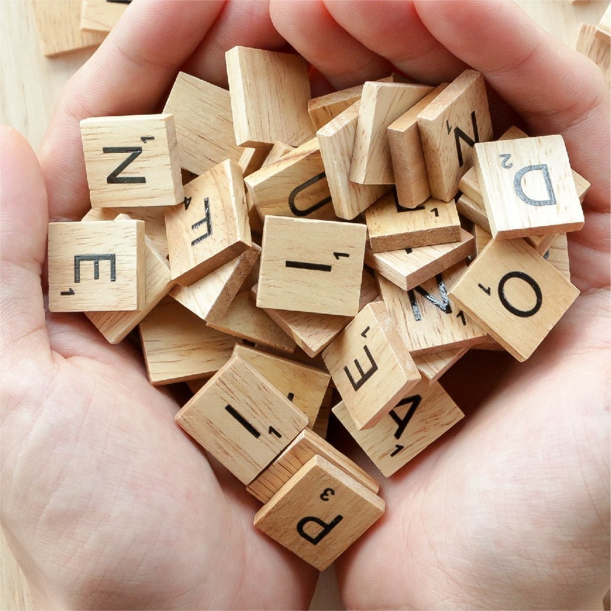 500 Pcs Wood Scrabble Tiles – Scrabble Letters – 5 Complete Sets – Wood Tiles…