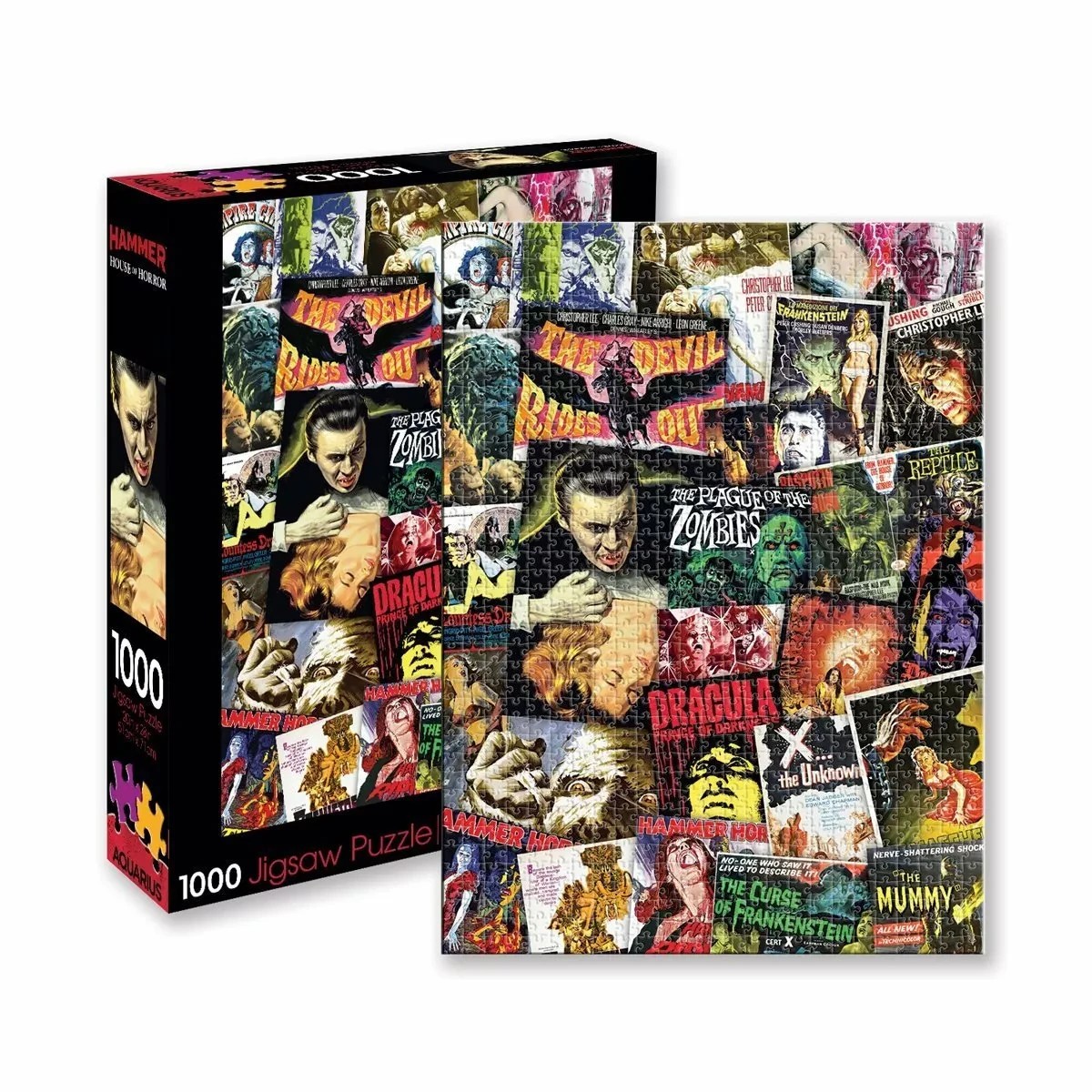 HAMMER HOUSE OF HORROR PUZZLE 1000 PZ 51CMx71 CM BOARD GAME NEW DRACULA
