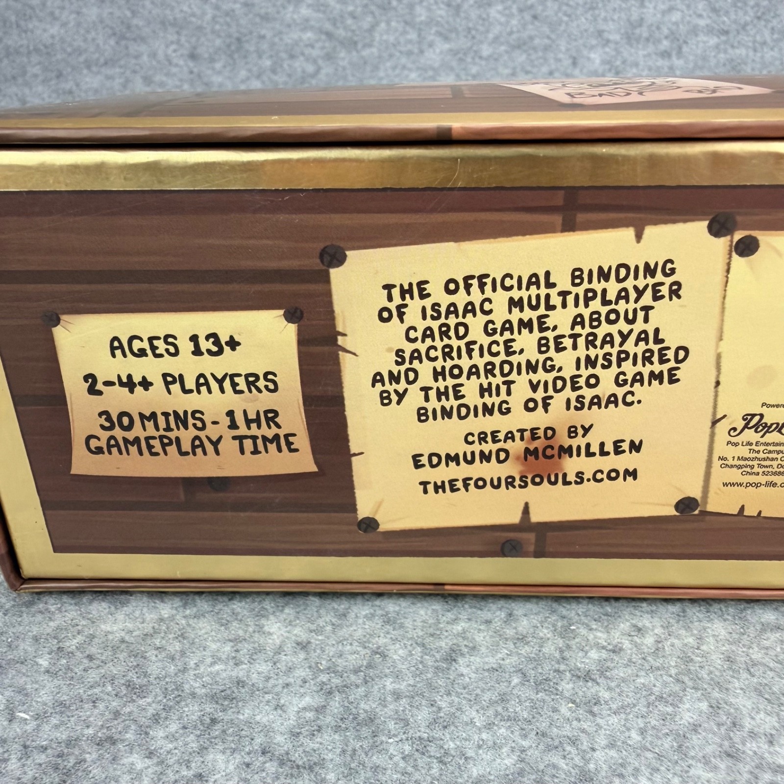 The Binding of Isaac Four Souls First Edition Board Game Open Box Sealed Cards