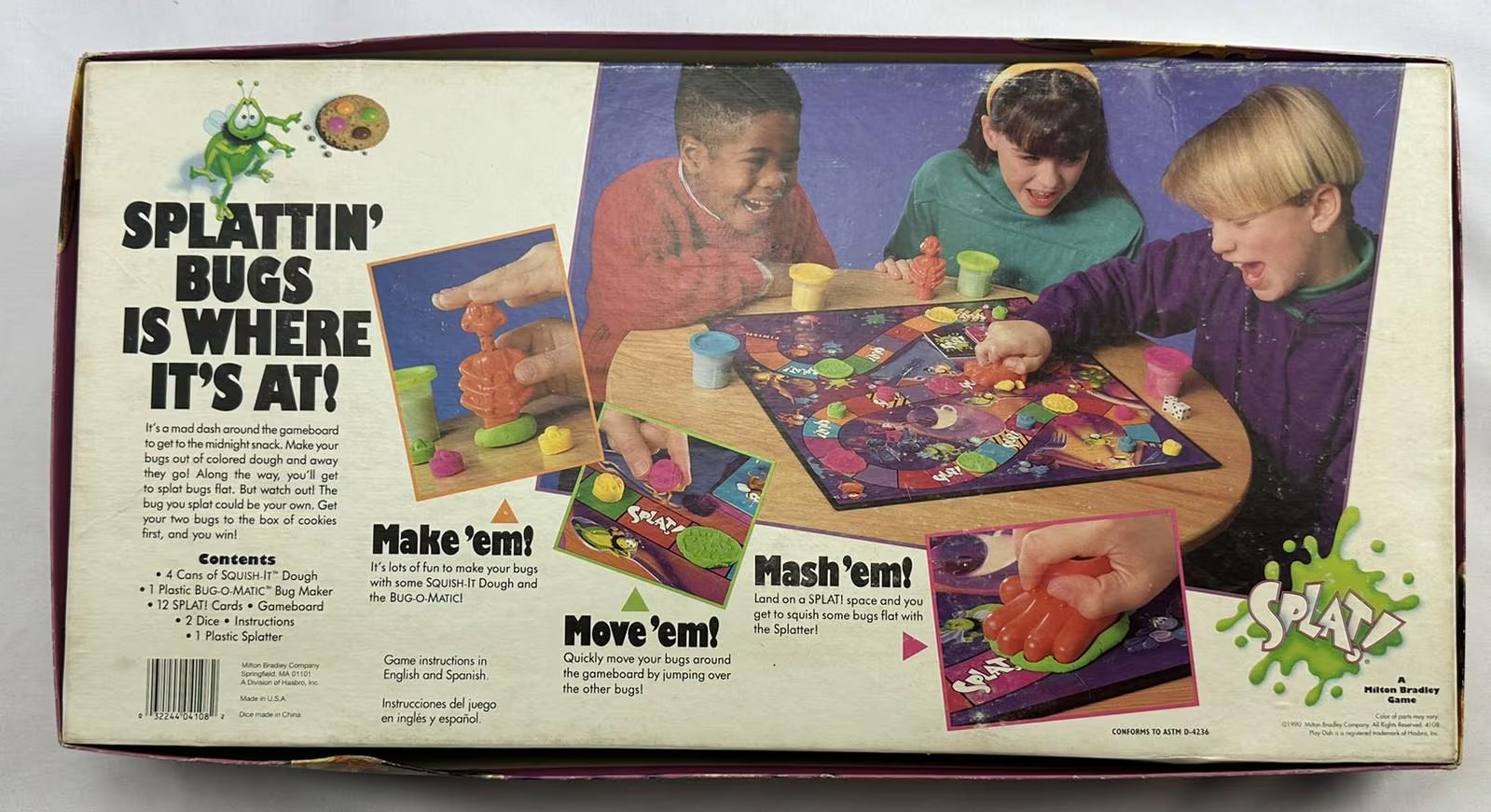 1990 Splat! Board Game by Milton Bradley Complete in Great Condition FREE SHIP