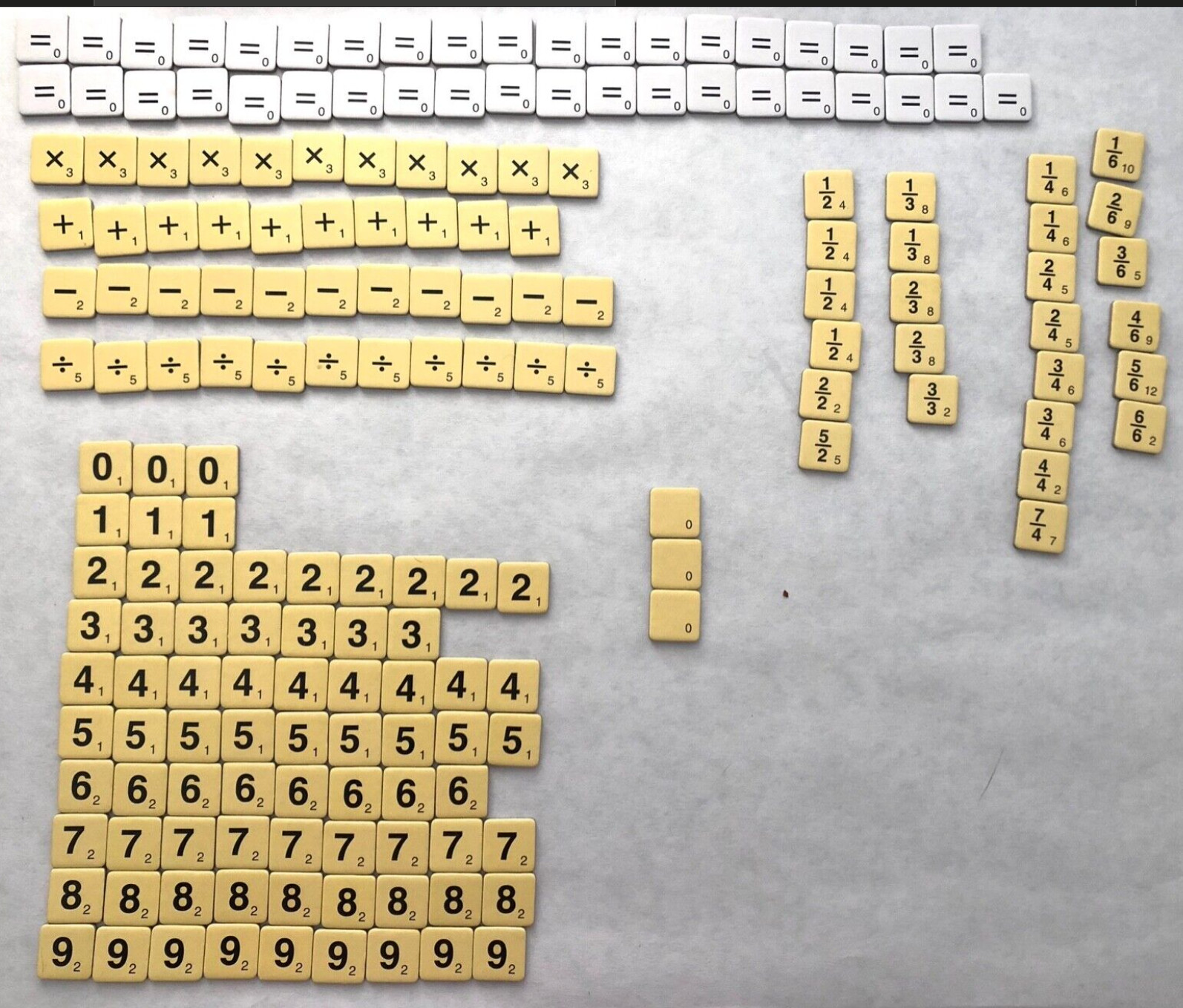 Equate Equation Thinking Game Original Tile Set 190 Complete Math Homeschool