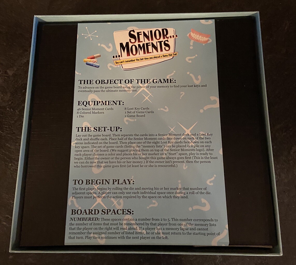 TDC Games Senior Moments Board Game Complete Fun For All Ages