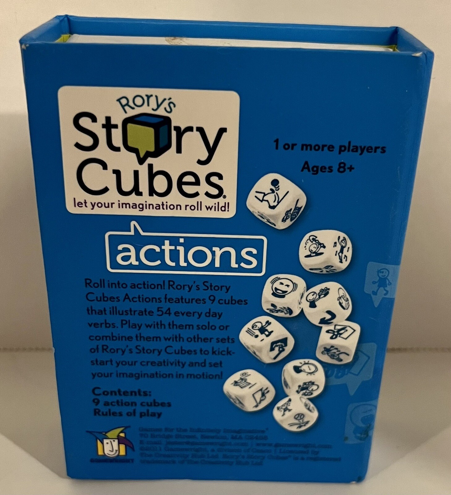 Rory’s Story Cubes Actions Travel Fairytale Storytelling Game Gamewright