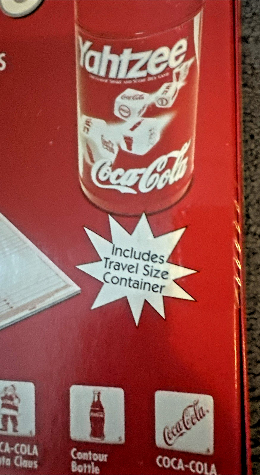 YAHTZEE Collectors Edition Shake Dice Game COCA COLA