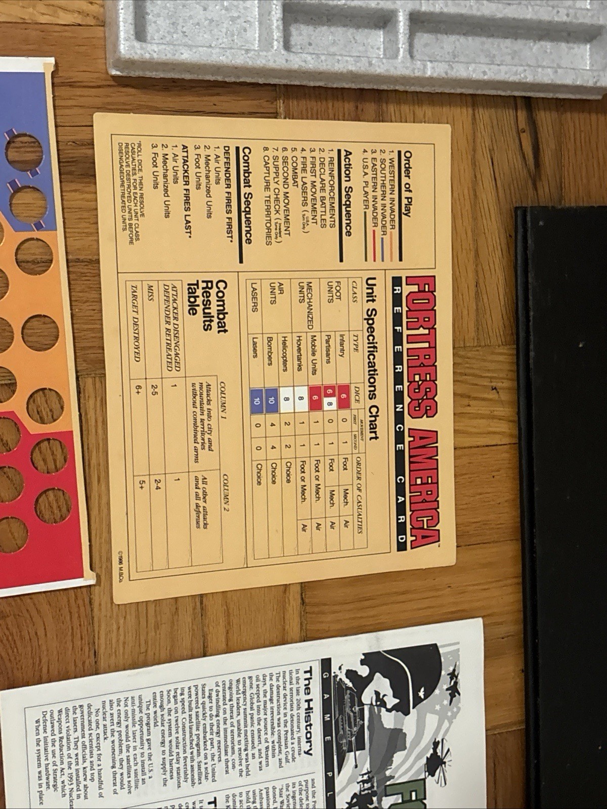 Vintage 1986 Fortress America Game Board Game Milton Bradley Complete GAMEMASTER