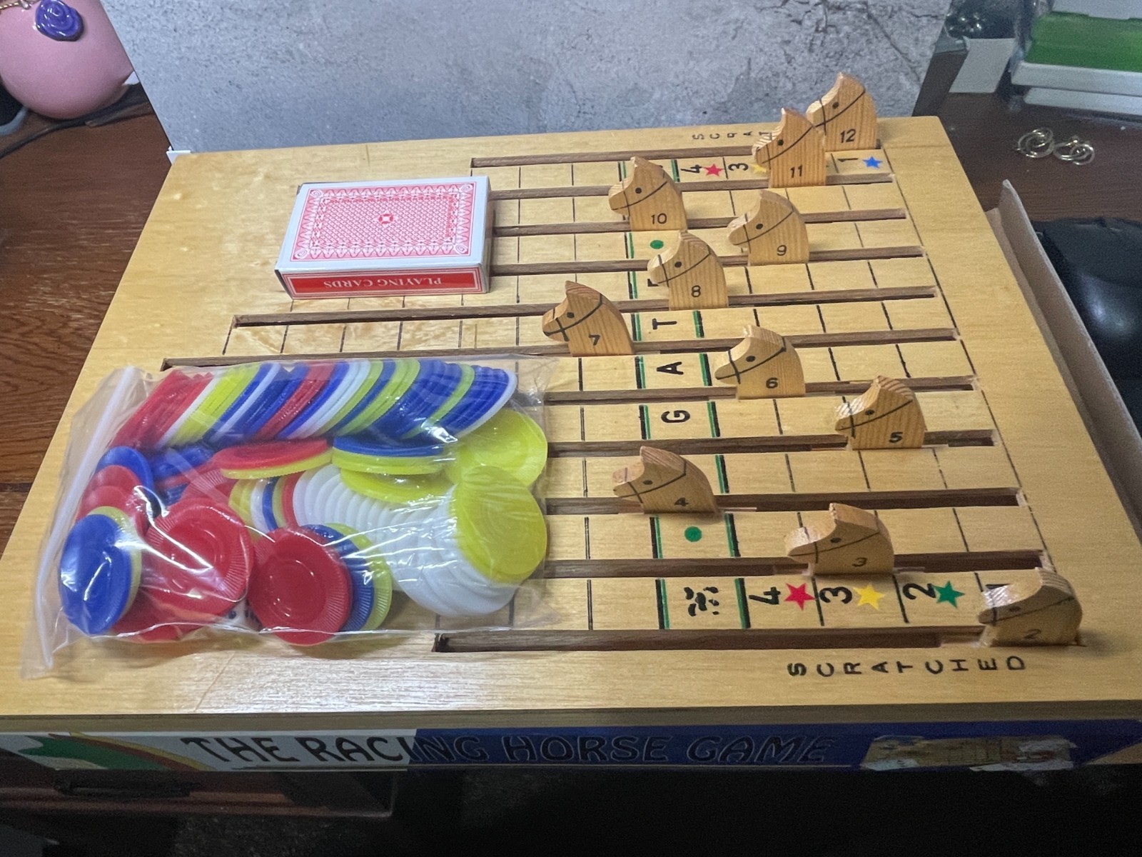 The Racing Horse Game – Wooden Game by CHH Games – EUC