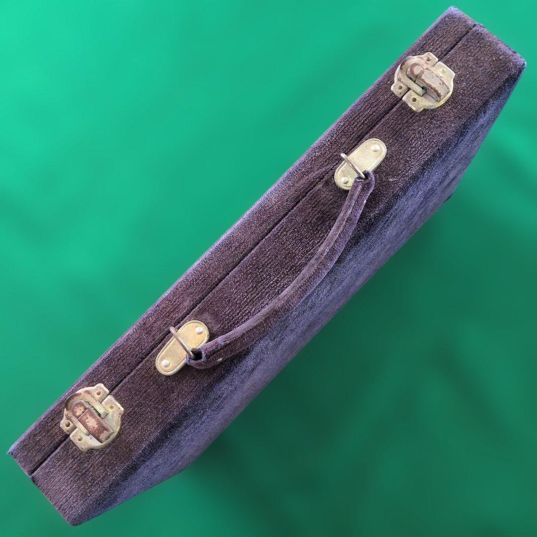 Mahjong Tile Set Bamboo Back Purple Hard Case
