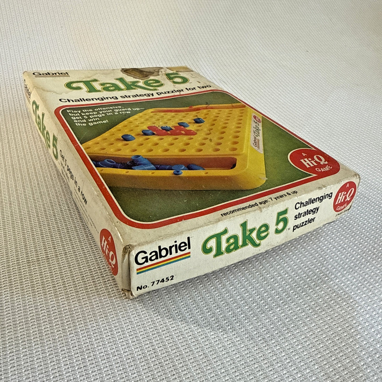 Vintage Take 5 Strategy Peg Game (1977, Gabriel) Complete