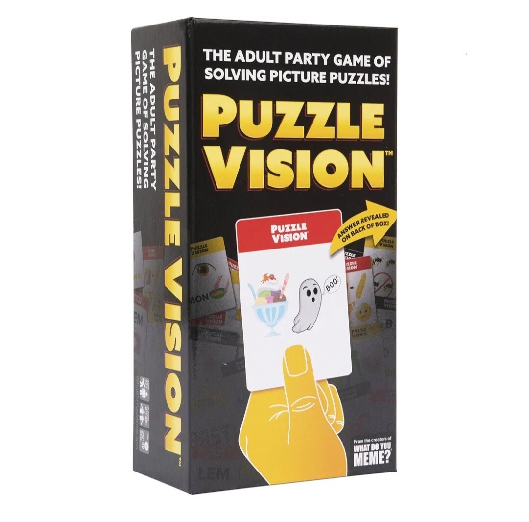 WHAT DO YOU MEME GAMES: Better Than Yesterday Challenge & Puzzle Vision SEALED!